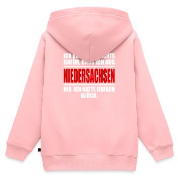Niedersachsen Bundesland lustiges Niedersachsen - Kinder Premium Organic Zip Hoodie - Rosa - Hinten - AI Model Kid Female (0cm)