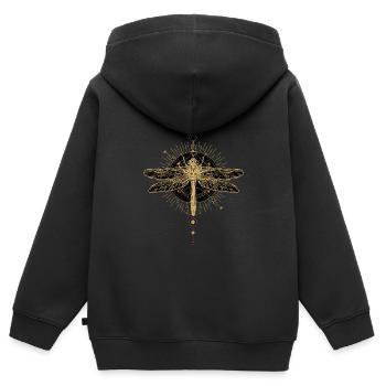 Entomologie Insekten Entomologe - Kinder Premium Organic Zip Hoodie - Schwarz - Hinten - AI Model Kid Male (0cm)
