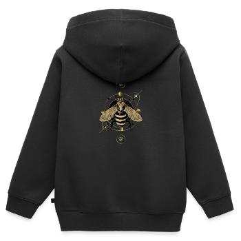 Entomologie Insekten Entomologe - Kinder Premium Organic Zip Hoodie - Schwarz - Hinten - AI Model Kid Male (0cm)