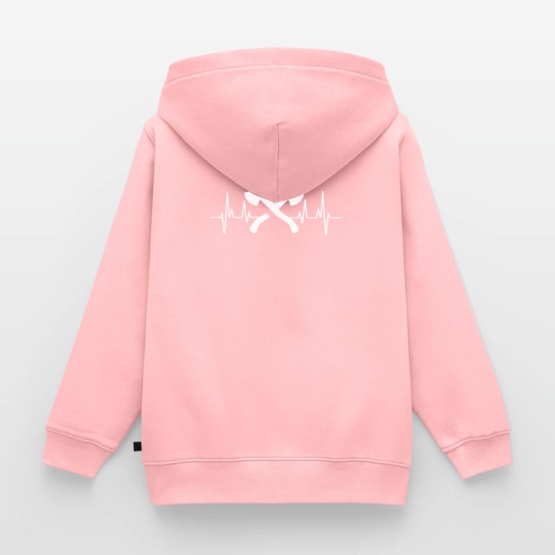 Axe Throwing And Sharp Object Target Games Kids Premium Organic Zip-up Hoodie