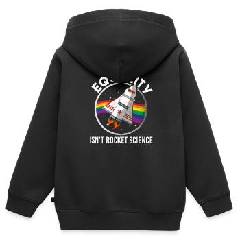 Gay Pride - Kinder Premium Organic Zip Hoodie - Schwarz - Hinten - AI Model Kid Male (0cm)