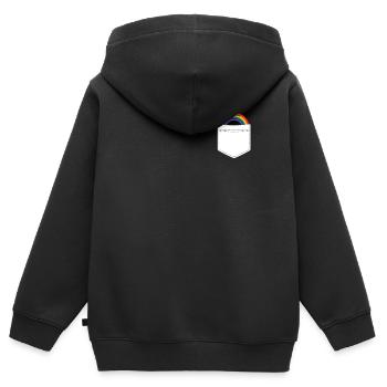 Gay Pride - Kinder Premium Organic Zip Hoodie - Schwarz - Hinten - AI Model Kid Male (0cm)