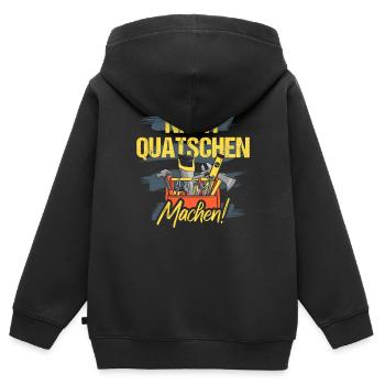 Heimwerker Nicht Quatschen Machen Handwerk Bastler - Kinder Premium Organic Zip Hoodie - Schwarz - Hinten - AI Model Kid Male (0cm)
