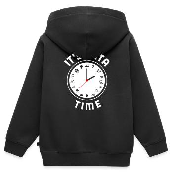Data Engineering Data Analytics It's Data Time - Kinder Premium Organic Zip Hoodie - Schwarz - Hinten - AI Model Kid Male (0cm)