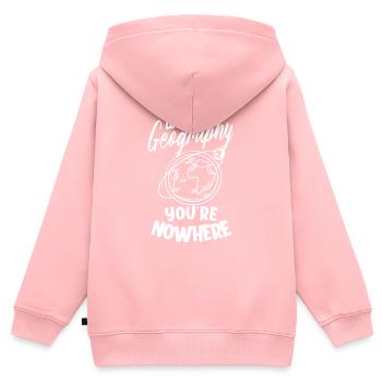 Geography Geoscience Geography Teacher - Kids Premium Organic Zip-up Hoodie - rose - Back - AI Model Kid Female (0cm)