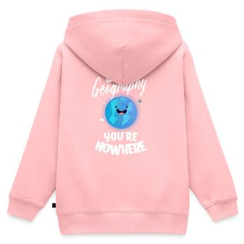 Geography Geoscience Geography Teacher - Kids Premium Organic Zip-up Hoodie - rose - Back - AI Model Kid Female (0cm)