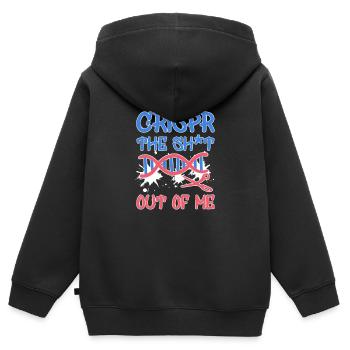 Wissenschaftler Spruch Witz Crispr Biologie Lehrer - Kinder Premium Organic Zip Hoodie - Schwarz - Hinten - AI Model Kid Male (0cm)