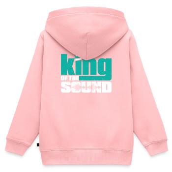 Tontechniker Sound Audio Engineer - Kinder Premium Organic Zip Hoodie - Rosa - Hinten - AI Model Kid Female (0cm)