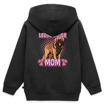 Leonberger Leonberger Mom - Kinder Premium Organic Zip Hoodie - Schwarz - Hinten - AI Model Kid Male (0cm)
