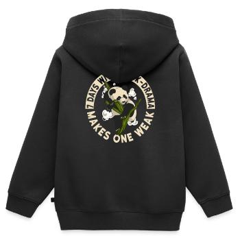 K-Pop Kpop K-Drama Korean Pop Musique - Sweat Premium à capuche zippé enfant bio - noir - Dos - AI Model Kid Male (0cm)