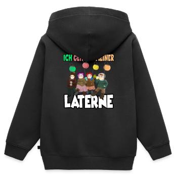 Laternenlauf Sankt Martin St Martin - Kinder Premium Organic Zip Hoodie - Schwarz - Hinten - AI Model Kid Male (0cm)