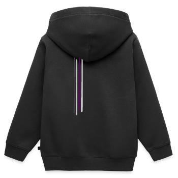 Subtle Demisexual Pride Flag, Demi Pride Month - Kinder Premium Organic Zip Hoodie - Schwarz - Hinten - AI Model Kid Male (0cm)