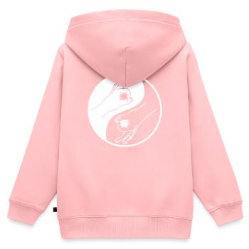 Looked in Looked in - Kids Premium Organic Zip-up Hoodie - rose - Back - AI Model Kid Female (0cm)