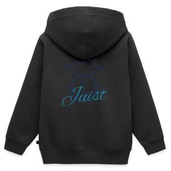 Meine Insel Juist Urlaub Nordsee Reise - Kinder Premium Organic Zip Hoodie - Schwarz - Hinten - AI Model Kid Male (0cm)