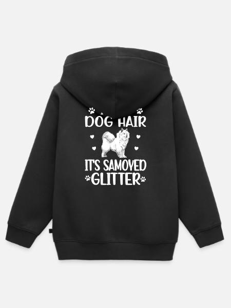 Samojede Liebhaber Hundebesitzer Samojede Mama - Premium børne zip-hættetrøje økologisk - sort