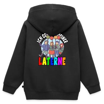 Laternenlauf Sankt Martin St Martin - Kinder Premium Organic Zip Hoodie - Schwarz - Hinten - AI Model Kid Male (0cm)