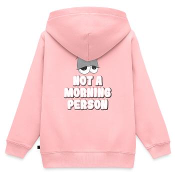 Drôle de sort - Sweat Premium à capuche zippé enfant bio - rose - Dos - AI Model Kid Female (0cm)