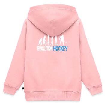 Evolution Hockey - Kinder Premium Organic Zip Hoodie - Rosa - Hinten - AI Model Kid Female (0cm)