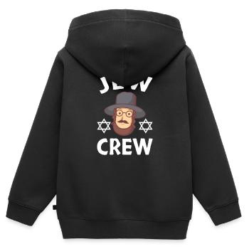 Jew Jewish Israelite Culture Israel Jewish Roots - Kinder Premium Organic Zip Hoodie - Schwarz - Hinten - AI Model Kid Male (0cm)