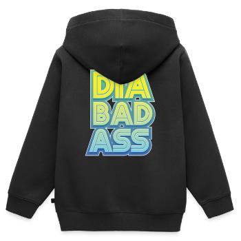 Lustiger Diabetes Diabetiker Insulin - Kinder Premium Organic Zip Hoodie - Schwarz - Hinten - AI Model Kid Male (0cm)