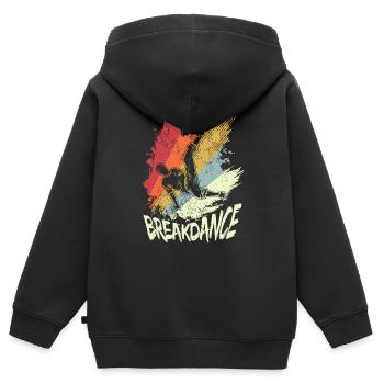 Breakdance Dance Battle Dancing B-Boy Danseurs - Sweat Premium à capuche zippé enfant bio - noir - Dos - AI Model Kid Male (0cm)