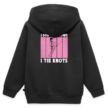 Funny Combat Sports Kampfsportler für einen - Kinder Premium Organic Zip Hoodie - Schwarz - Hinten - AI Model Kid Male (0cm)