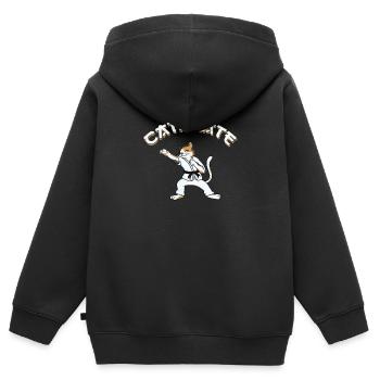 Funny Combat Sports Kampfsport für Karate-Fan - Kinder Premium Organic Zip Hoodie - Schwarz - Hinten - AI Model Kid Male (0cm)