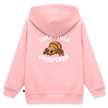 Tarentule Chuchoteur Arachnides Araignées Chuchoteur - Sweat Premium à capuche zippé enfant bio - rose - Dos - AI Model Kid Female (0cm)