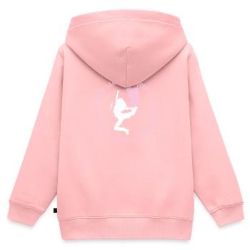 Think Dance Is Hard Funny Color Guard Flag Corps - Kids Premium Organic Zip-up Hoodie - rose - Back - AI Model Kid Female (0cm)