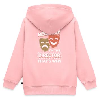 Theater Direktor Schauspieler Drama Bühne - Kinder Premium Organic Zip Hoodie - Rosa - Hinten - AI Model Kid Female (0cm)