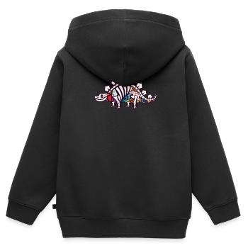 Stegosaurus - Kids Premium Organic Zip-up Hoodie - black - Back - AI Model Kid Male (0cm)