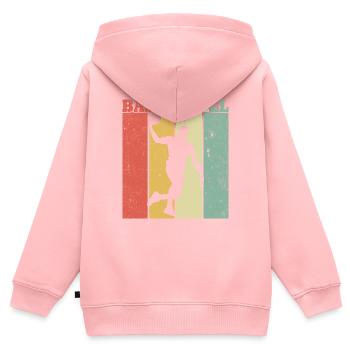 Retro-Basketballspieler - Kinder Premium Organic Zip Hoodie - Rosa - Hinten - AI Model Kid Female (0cm)