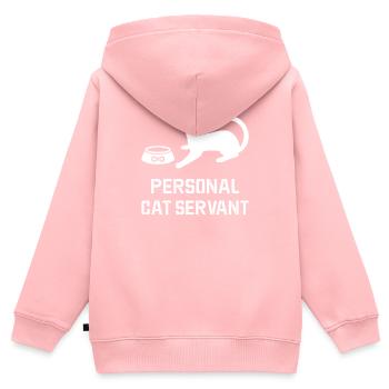 Persönlicher Inlandschat - Kinder Premium Organic Zip Hoodie - Rosa - Hinten - AI Model Kid Female (0cm)