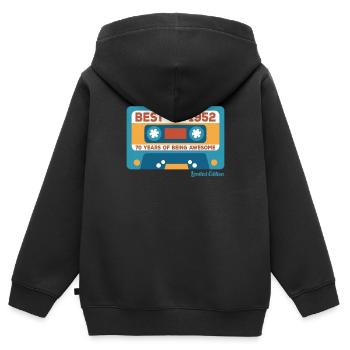 Das Beste aus der Limited Edition von 1932 - Kinder Premium Organic Zip Hoodie - Schwarz - Hinten - AI Model Kid Male (0cm)