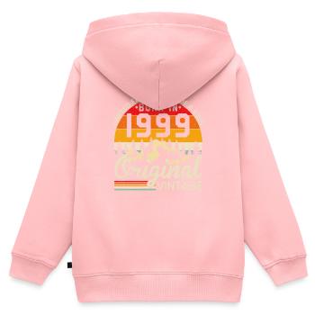 Jahrgang 1999 Original Vintage - Kinder Premium Organic Zip Hoodie - Rosa - Hinten - AI Model Kid Female (0cm)