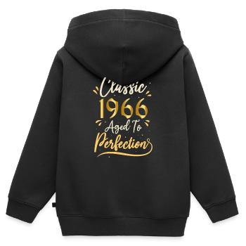 Birthday 1966 gift 1966 Classic 1966 - Kids Premium Organic Zip-up Hoodie - black - Back - AI Model Kid Male (0cm)