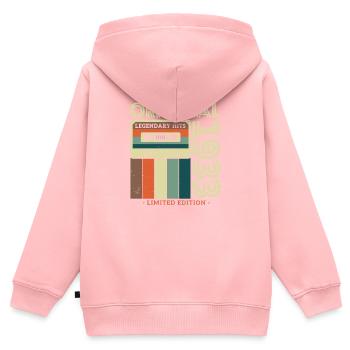 Birthday present 1933 - Kids Premium Organic Zip-up Hoodie - rose - Back - AI Model Kid Female (0cm)