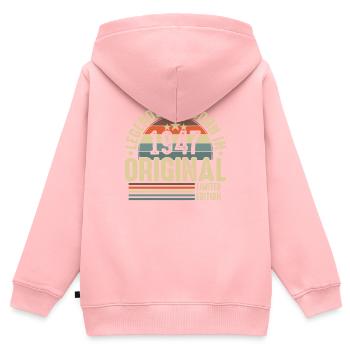 1947 Birthday - Kids Premium Organic Zip-up Hoodie - rose - Back - AI Model Kid Female (0cm)