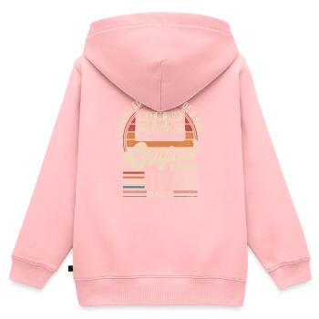 Vintage Jahrgang 1958 - 66 Jahre - Kinder Premium Organic Zip Hoodie - Rosa - Hinten - AI Model Kid Female (0cm)