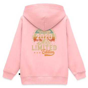 2020 - Kinder Premium Organic Zip Hoodie - Rosa - Hinten - AI Model Kid Female (0cm)