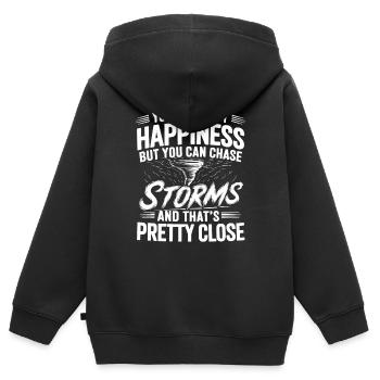 Costume de chasseur de tempête Chasseur de tempête - Sweat Premium à capuche zippé enfant bio - noir - Dos - AI Model Kid Male (0cm)