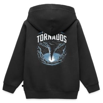 Costume de chasseur de tempête Chasseur de tempête - Sweat Premium à capuche zippé enfant bio - noir - Dos - AI Model Kid Male (0cm)