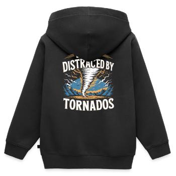 Costume de chasseur de tempête Chasseur de tempête - Sweat Premium à capuche zippé enfant bio - noir - Dos - AI Model Kid Male (0cm)