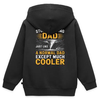 Costume de chasseur de tempête Chasseur de tempête - Sweat Premium à capuche zippé enfant bio - noir - Dos - AI Model Kid Male (0cm)