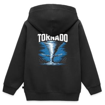 Costume de chasseur de tempête Chasseur de tempête - Sweat Premium à capuche zippé enfant bio - noir - Dos - AI Model Kid Male (0cm)