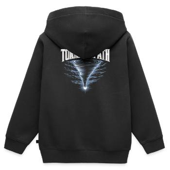 Costume de chasseur de tempête Chasseur de tempête - Sweat Premium à capuche zippé enfant bio - noir - Dos - AI Model Kid Male (0cm)