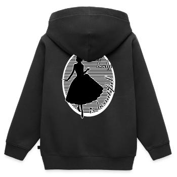 Every body is beautiful woman beauty - Kids Premium Organic Zip-up Hoodie - black - Back - AI Model Kid Male (0cm)