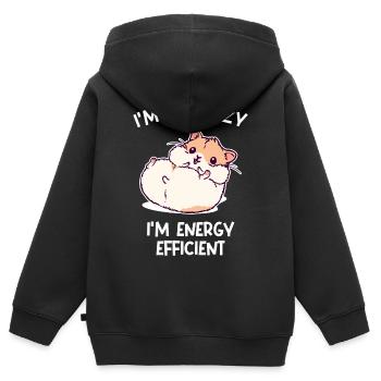Hamster Kuscheltier Haustiere Heimtier Statement - Kinder Premium Organic Zip Hoodie - Schwarz - Hinten - AI Model Kid Male (0cm)