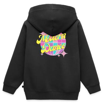 Buntes Modern Dance design für Kinder und Teenies - Kinder Premium Organic Zip Hoodie - Schwarz - Hinten - AI Model Kid Male (0cm)
