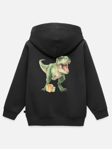 Birthdaysaurus - Kinder Premium Organic Zip Hoodie - Schwarz
